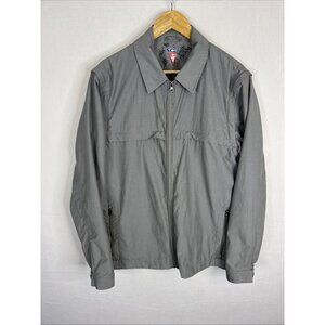 SCOTTeVEST Sterling TEC Jacket Men M Gray Full Zip Removable Sleeves 25 Pockets
